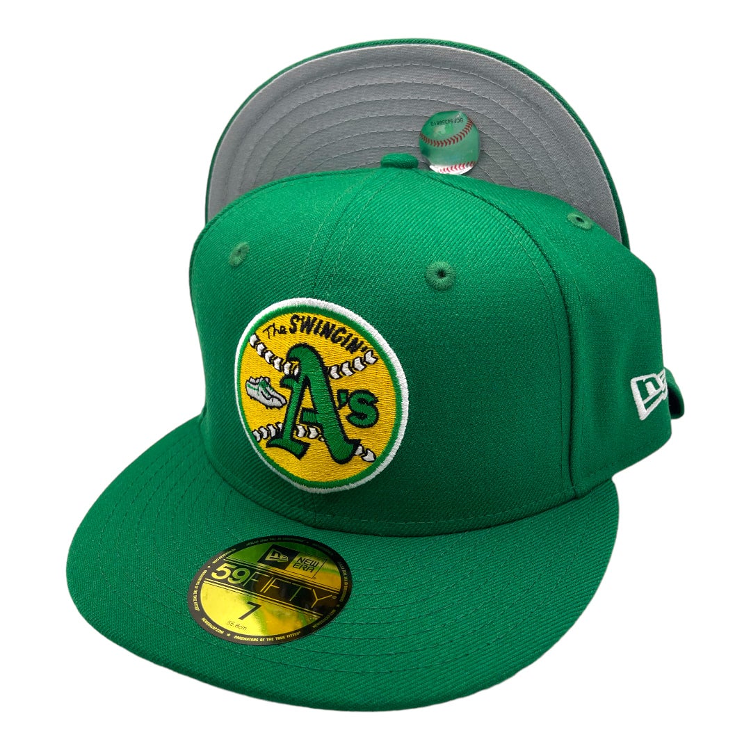 Oakland Athletics New Era All Kelly Green With 1971 Cooperstown Logo  59FIFTY Fitted Hat