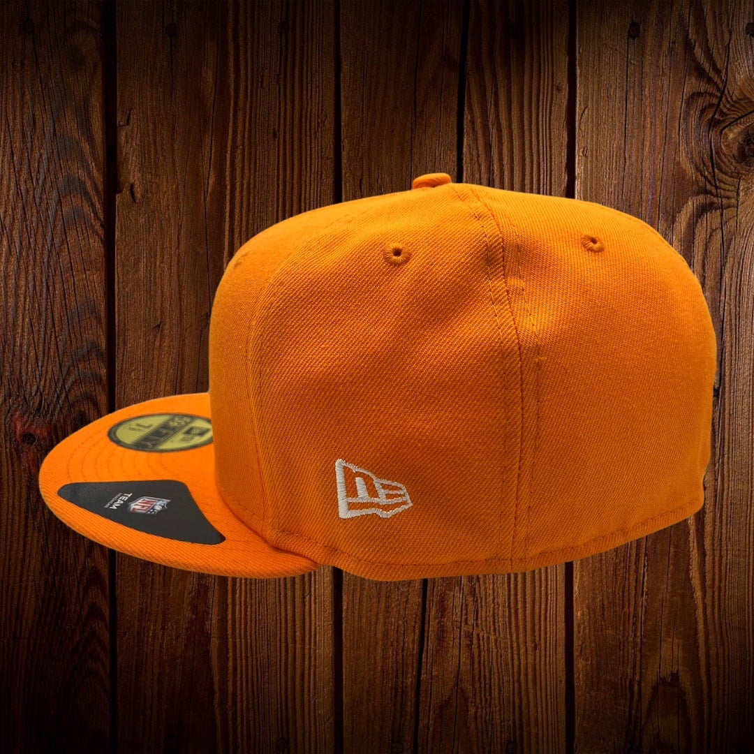 Tampa Bay Buccaneers New Era All Orange With Throwback Logo And 1980 Pro  Bowl Patch On Side 59FIFTY Fitted Hat