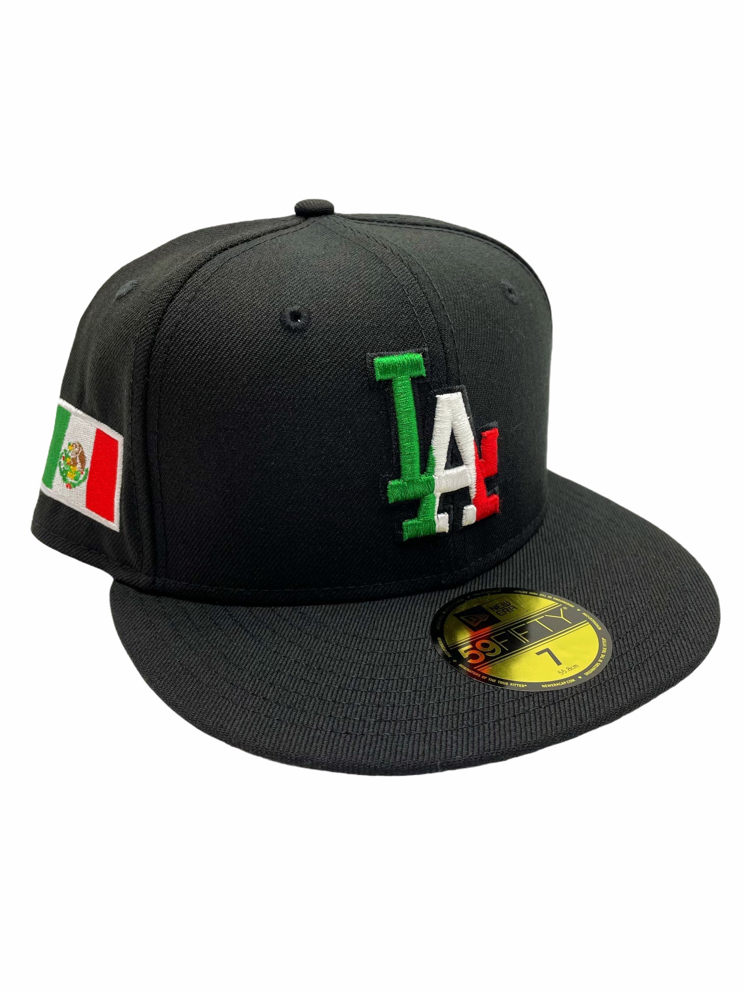 Los Angeles Dodgers New Era All Black With Mexican Flag Inside