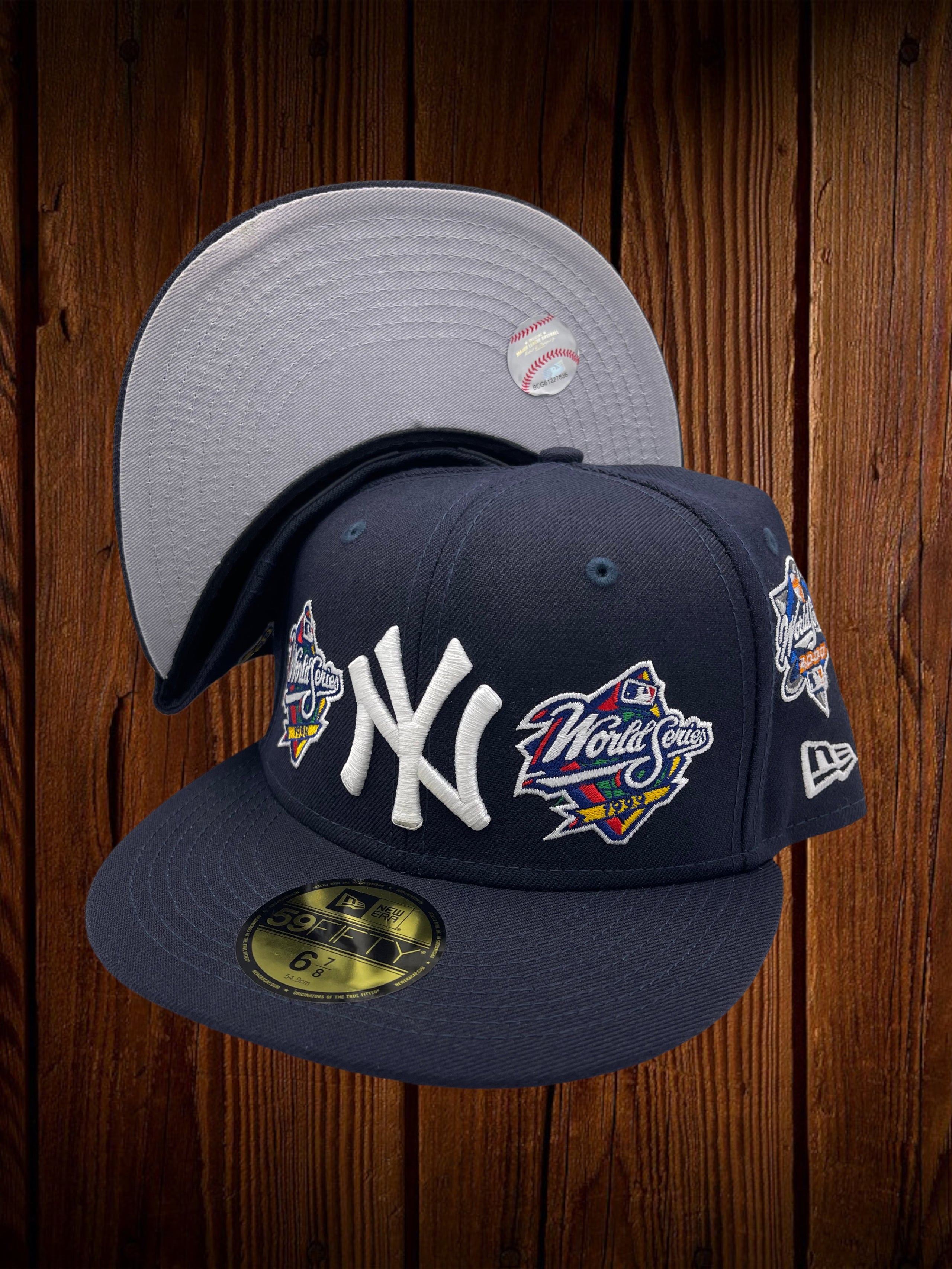 New York Yankees New Era All Navy With World Series Patches All