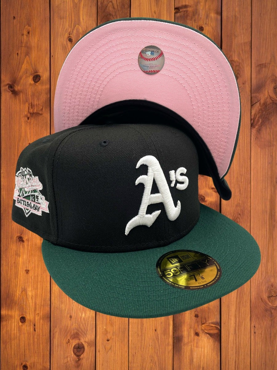 Oakland Athletics New Era Battle of the Bay Pink Undervisor 59FIFTY Fitted  Hat - Brown