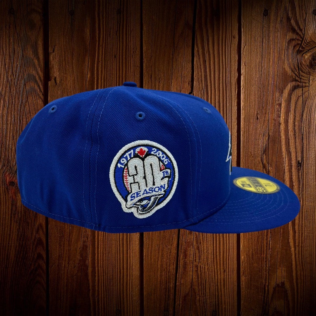 Toronto Blue Jays New Era Royal Blue/Pink Bottom With 30TH Anniversary  Patch On Side 59FIFTY Fitted Hat
