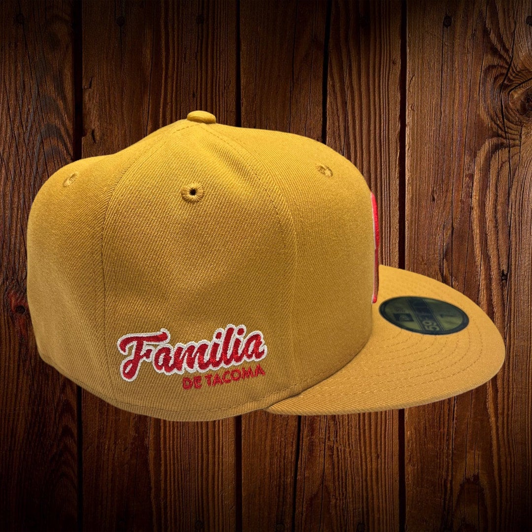 Tacoma Rainiers New Era Vegas Gold/Scarlet Bill And Kelly Green