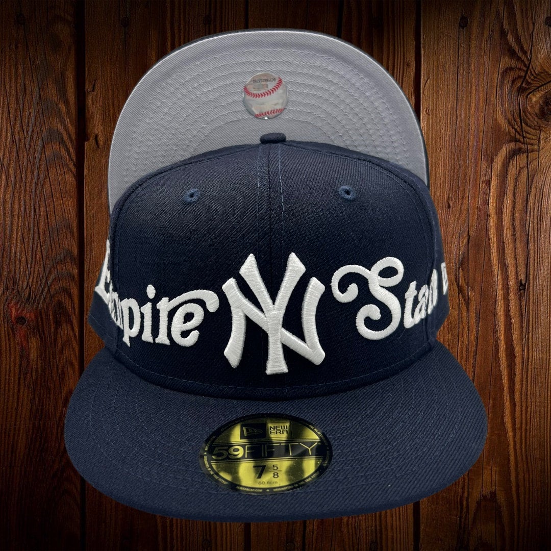 New York Yankees New Era All Navy Blue/Gray Bottom Empire State 59FIFTY Fitted  Hat