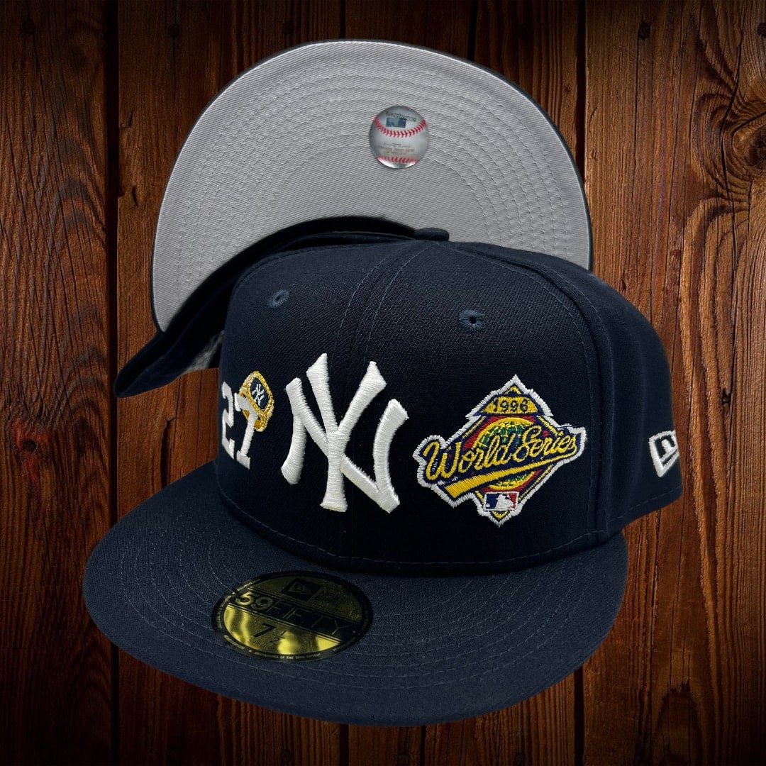 New Era New York Yankees World Series 1996 Gold Pack Navy Edition 59Fifty  Fitted Cap