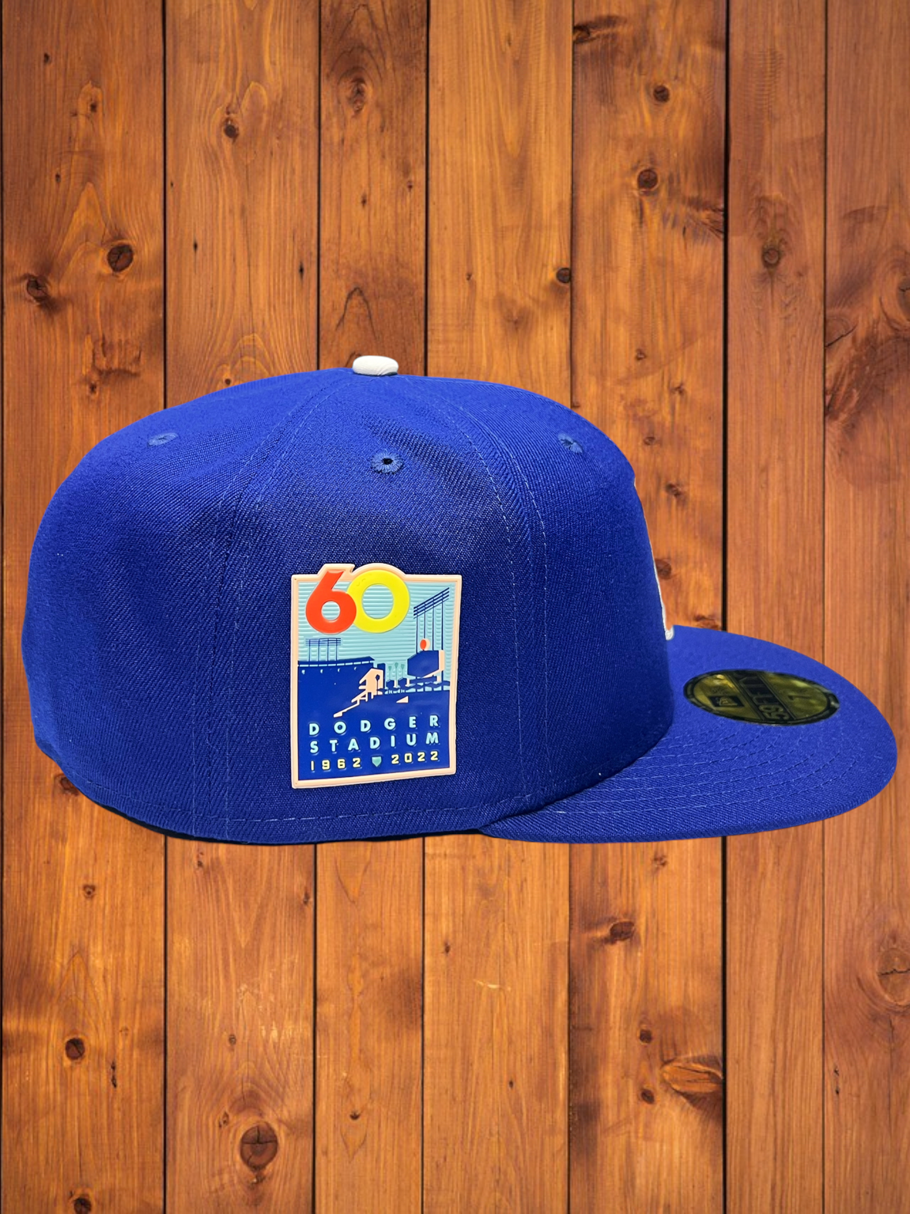 Los Angeles Dodgers New Era All Royal Blue With 60th Anniversary Dodger  Stadium Liquid Chrome Patch 59FIFTY Fitted Hat