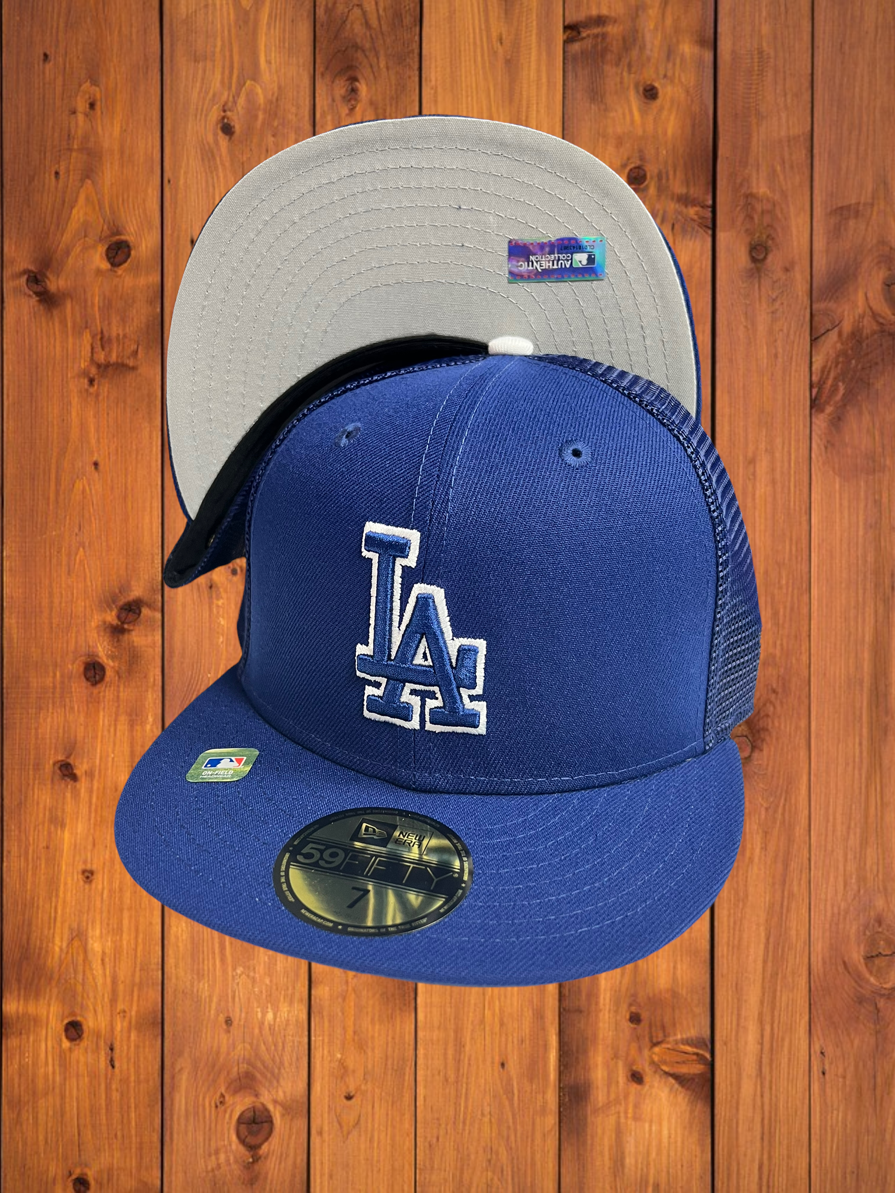 Los Angeles Dodgers New Era Royal Under Visor 59FIFTY Fitted Hat - Black