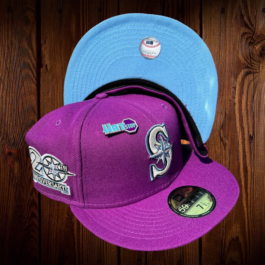 Seattle Mariners New Era Mariners Sky Blue And Pink Bottom